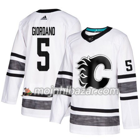 Dresovi Calgary Flames Mark Giordano 5 2019 All-Star Adidas Bijela Authentic - Muške
